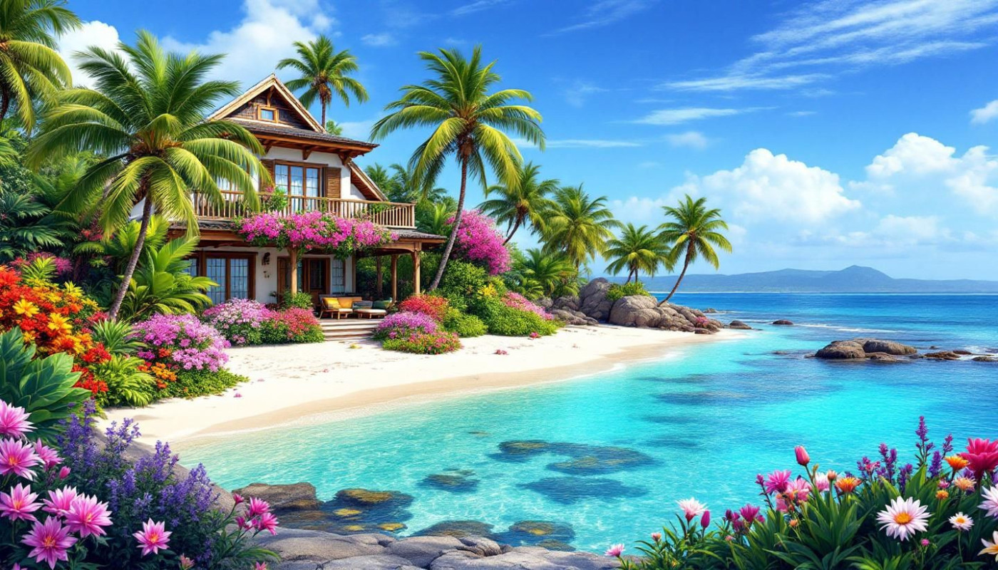 Comment les saisons influencent-elles les prix immobiliers sur une île tropicale ?